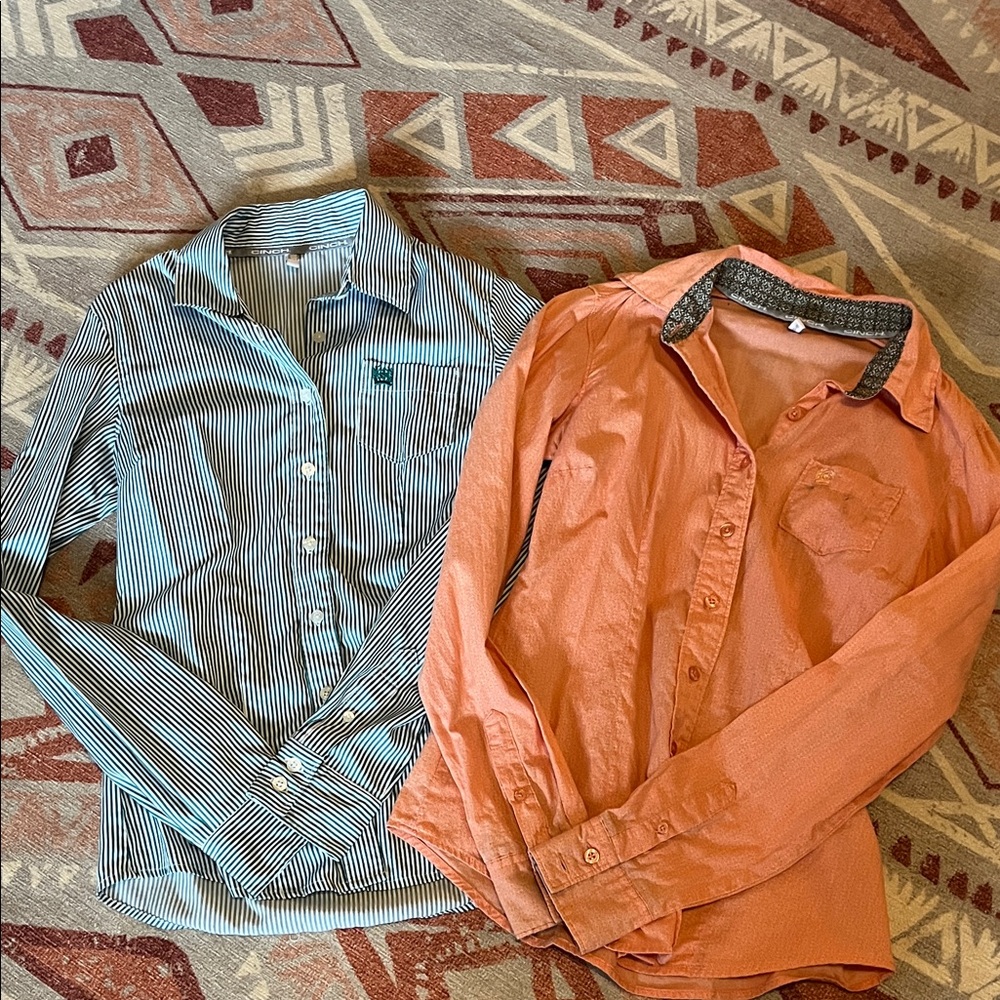 Two Cinch Button Downs